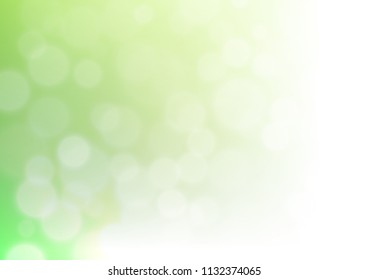 Light Green vector glossy bokeh pattern. Glitter abstract illustration with an elegant design. A completely new design for your business.