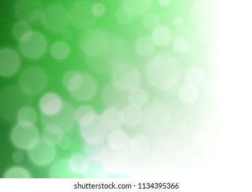 Light Green vector glossy bokeh pattern. Creative illustration in halftone style with gradient. Brand new design for your business.