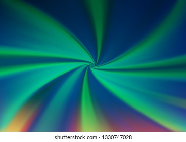 Light Green vector glossy bokeh pattern. Colorful abstract illustration with gradient. The template for backgrounds of cell phones.