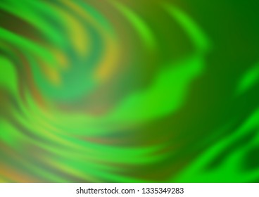 Light Green vector glossy bokeh pattern. Glitter abstract illustration with an elegant design. Brand new design for your business.
