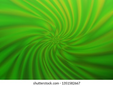 Light Green vector glossy bokeh pattern. Colorful illustration in blurry style with gradient. The template can be used for your brand book.