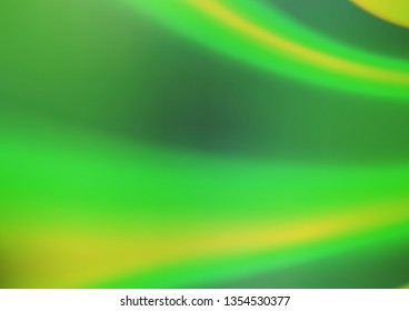 Light Green vector glossy bokeh pattern. Colorful illustration in blurry style with gradient. Brand new design for your business.