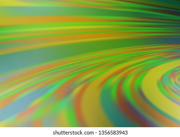 Light Green vector glossy bokeh pattern. Creative illustration in halftone style with gradient. The blurred design can be used for your web site.