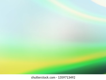 Light Green vector glossy bokeh pattern. Creative illustration in halftone style with gradient. A completely new design for your business.