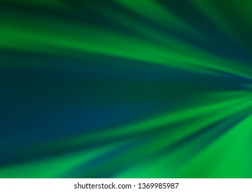 Light Green vector glossy bokeh pattern. Creative illustration in halftone style with gradient. The best blurred design for your business.