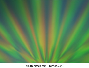 Light Green vector glossy bokeh pattern. A vague abstract illustration with gradient. The template for backgrounds of cell phones.