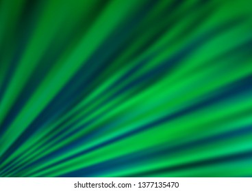 Light Green vector glossy bokeh pattern. Colorful abstract illustration with gradient. Brand new style for your business design.