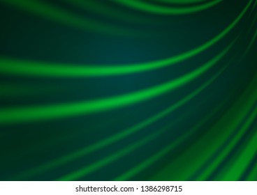 Light Green vector glossy bokeh pattern. Modern geometrical abstract illustration with gradient. The template for backgrounds of cell phones.