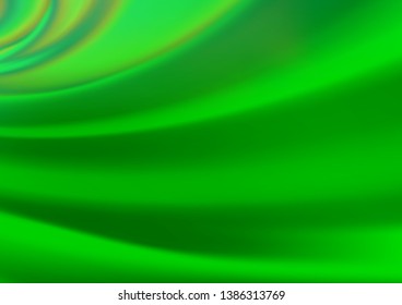 Light Green vector glossy bokeh pattern. Colorful abstract illustration with gradient. The elegant pattern for brand book.