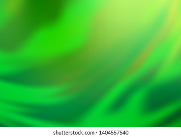Light Green vector glossy bokeh pattern. Colorful abstract illustration with gradient. The blurred design can be used for your web site.