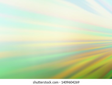 Light Green vector glossy bokeh pattern. Colorful illustration in abstract style with gradient. Brand new style for your business design.