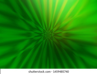 Light Green vector glossy bokeh pattern. Creative illustration in halftone style with gradient. The best blurred design for your business.