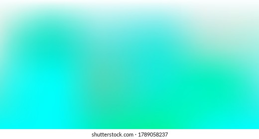 Patrón de desenfoque del gradiente del vector verde claro. Ilustración colorida desdibujada en un estilo completamente nuevo. Muestra para tus diseños.