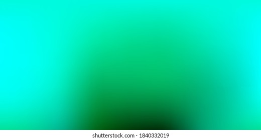 Light Green vector gradient blur template. Colorful illustration with gradient in halftone style. Your business gesign.