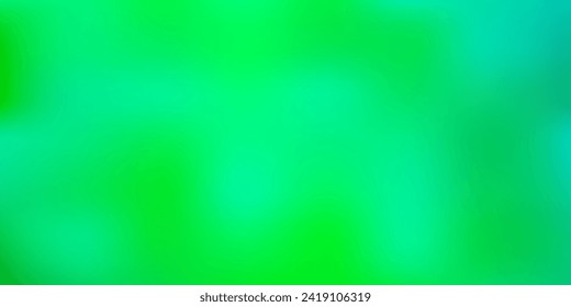 Textura de desenfoque de gradiente vectorial verde claro. Ilustración colorida con gradiente en estilo de medio tono. Patrón inteligente para sitios web.