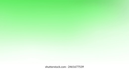 Light green vector gradient blur pattern. Shining colorful blur illustration in abstract style. Best choice for your design.