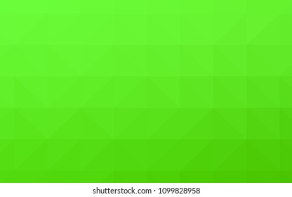 Light Green vector gradient triangles pattern. A sample with polygonal shapes. Pattern for a brand book's backdrop.