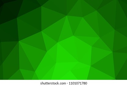 Light Green vector gradient triangles template. A completely new color illustration in a polygonal style. New template for your brand book.
