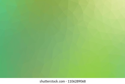 Light Green vector gradient triangles pattern. Colorful illustration in abstract style with triangles. Template for cell phone's backgrounds.