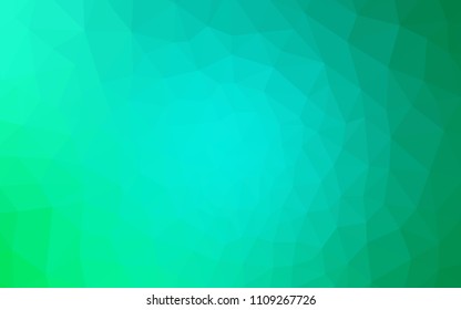Light Green vector gradient triangles texture. Colorful abstract illustration with triangles. Brand new design for your business.