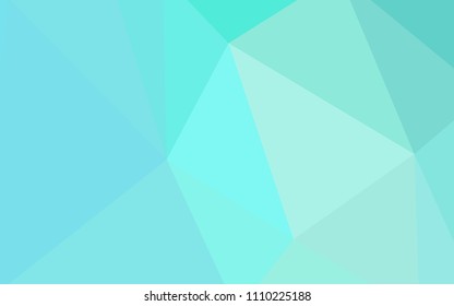 Light Green vector gradient triangles texture. Geometric illustration in Origami style with gradient.  Pattern for a brand book's backdrop.