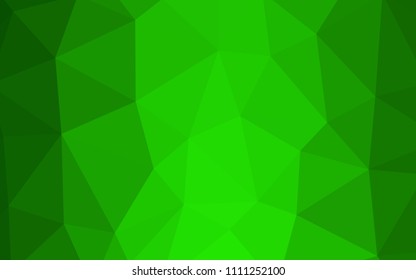 Light Green vector gradient triangles texture. Modern abstract illustration with triangles. A completely new design for your leaflet.