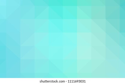 Light Green vector gradient triangles pattern. Polygonal abstract illustration with gradient. A new texture for your web site.