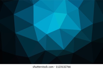 Light Green vector gradient triangles pattern. Shining colorful illustration with triangles. Brand new design for your business.