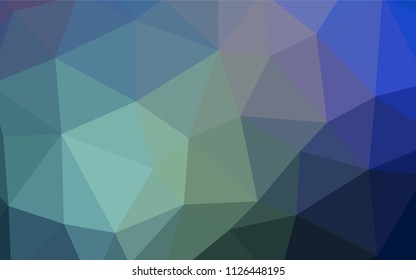 Light Green vector gradient triangles texture. Colorful abstract illustration with triangles. Triangular pattern for your design.