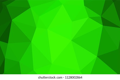 Light Green vector gradient triangles pattern. A completely new color illustration in a polygonal style. A completely new design for your leaflet.