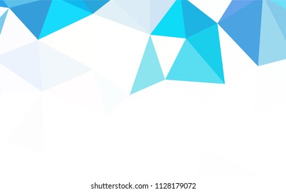 Light Green vector gradient triangles pattern. Creative illustration in halftone style with triangles. Completely new template for your banner.