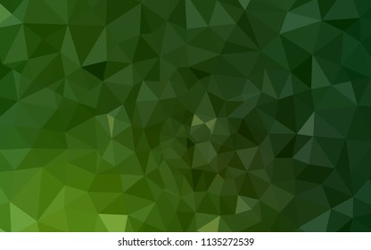 Light Green vector gradient triangles pattern. Elegant bright polygonal illustration with gradient. Polygonal design for your web site.