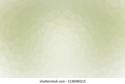Light Green vector gradient triangles pattern. Geometric illustration in Origami style with gradient.  Best triangular design for your business.