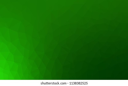 Light Green vector gradient triangles texture. A completely new color illustration in a polygonal style. A completely new design for your leaflet.