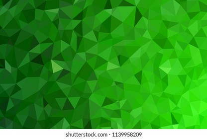 Light Green vector gradient triangles pattern. Colorful illustration in polygonal style with gradient. Template for cell phone's backgrounds.
