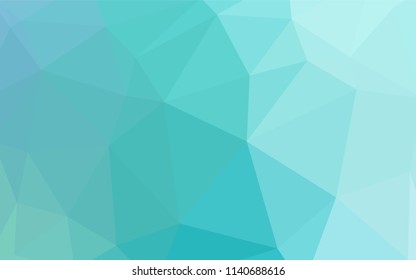 Light Green vector gradient triangles texture. Colorful abstract illustration with triangles. Polygonal design for your web site.