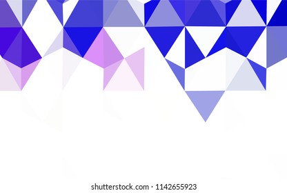 Light Green vector gradient triangles template. Colorful abstract illustration with triangles. Completely new template for your banner.