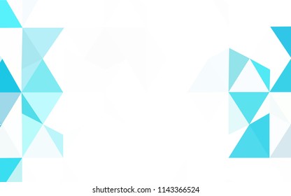 Light Green vector gradient triangles template. Geometric illustration in Origami style with gradient.  Triangular pattern for your design.