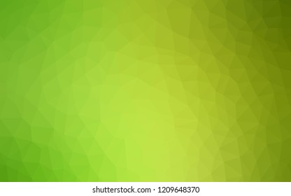 Light Green vector gradient triangles texture. Colorful illustration in abstract style with triangles. Completely new template for your banner.