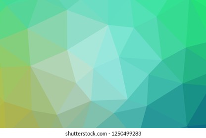 Light Green vector gradient triangles template. A completely new color illustration in a polygonal style. Textured pattern for your backgrounds.
