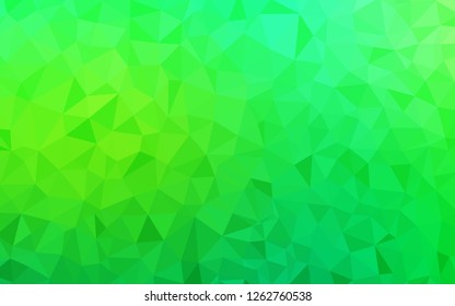 Light Green vector gradient triangles texture. Colorful illustration in abstract style with triangles. Textured pattern for your backgrounds.