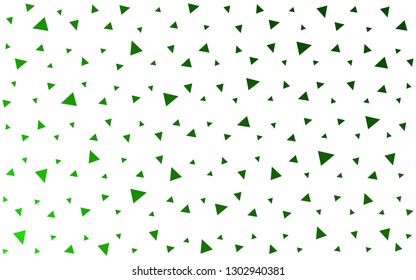 Light Green vector  gradient triangles pattern. A completely new color illustration in a polygonal style. Pattern for a brand book's backdrop.