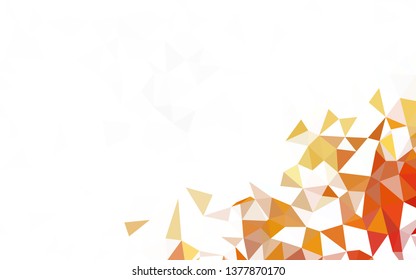 Light Green vector gradient triangles template. Shining polygonal illustration, which consist of triangles. New template for your brand book.