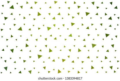 Light Green vector  gradient triangles pattern. Creative illustration in halftone style with triangles. Polygonal design for your web site.