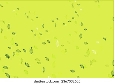 El fondo pintado a mano del vector verde claro. Ilustración abstracta geométrica moderna con hojas. Patrón para papeles pintados y libros de colorido.