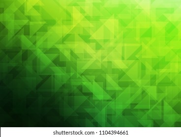 Light Green vector hexagon mosaic template. Modern geometrical abstract illustration with gradient. A completely new template for your business design.