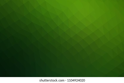 Light Green vector hexagon mosaic texture. Creative illustration in halftone style with gradient. The textured pattern can be used for background.
