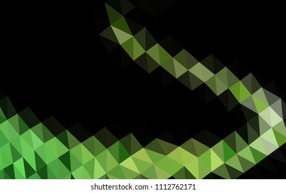 Light Green vector hexagon mosaic texture. A vague abstract illustration with gradient. The polygonal design can be used for your web site.
