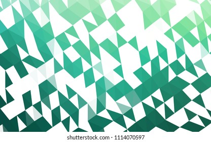 Light Green vector hexagon mosaic cover. Brand new colored illustration in blurry style with gradient. The textured pattern can be used for background.