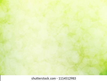 Light Green vector hexagon mosaic template. hexagonal geometric sample with gradient.  Brand new style for your business design.